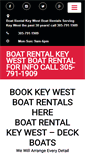 Mobile Screenshot of boatrentalsofkeywest.com
