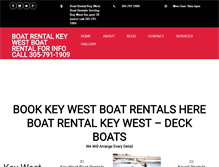 Tablet Screenshot of boatrentalsofkeywest.com
